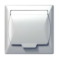 AKCENT biały GPH-1AZ/00/W Gniazdo herm. z/uz