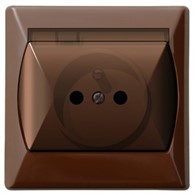 AKCENT brąz GPH-1AZ/24/D Gniazdo poj.herm z/ uz