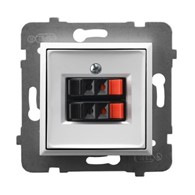 ARIA biały GG-2U/M/00 gniazdo głoś.pod.