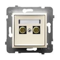 ARIA beż GGN-1U/M/27 gniazdo głoś.poj.