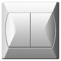 AKCENT biały ŁP-2A/00 Łącznik świecznikowy